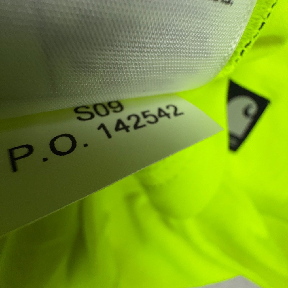 Carhartt Work Dry Short Sleeve Pocket T Men XL K212 BLM Bright Lime NWT Hi-Vis - Picture 9 of 10